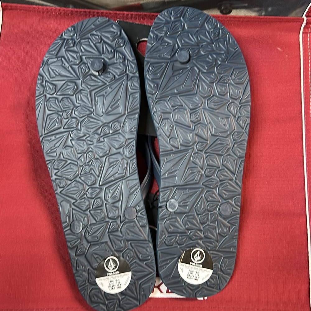 VOLCOM Men's Rocker Sandal Size 14 In Navy - Picture 3 of 3